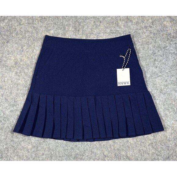 Renwick Pleat Bottom Skort Women’s 2 Navy Blue Golf Performance Tennis Skirt - Picture 1 of 9